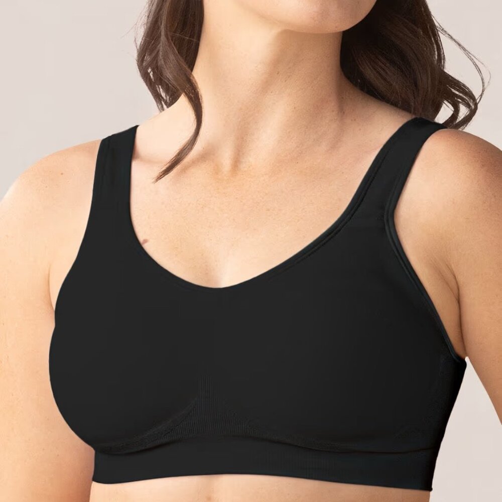 Truekind Daily Comfort Wireless Shaper Bra in Black size 3XL style 10022 0633
